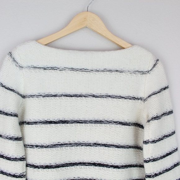 NWT Theory Wool Blend Uneven Stripe Sweater - Picture 11 of 12